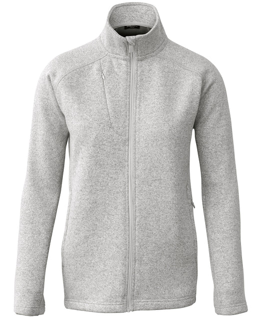 Nimbus Women’s Montana – knitted fleece jacket Light Grey Melange