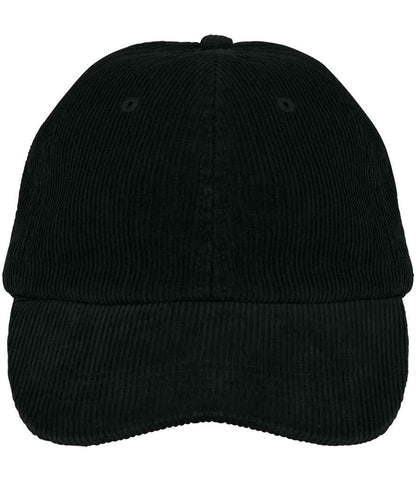 Native Spirit Corduroy 6 Panel Cap in Black