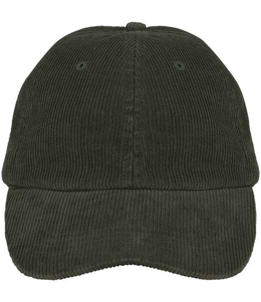 Native Spirit Corduroy 6 Panel Cap in Organic Khaki