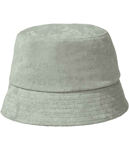 Native Spirit Terry Towel Bucket Hat in Almond Green