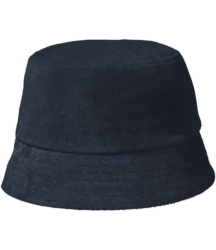 Native Spirit Terry Towel Bucket Hat in Navy