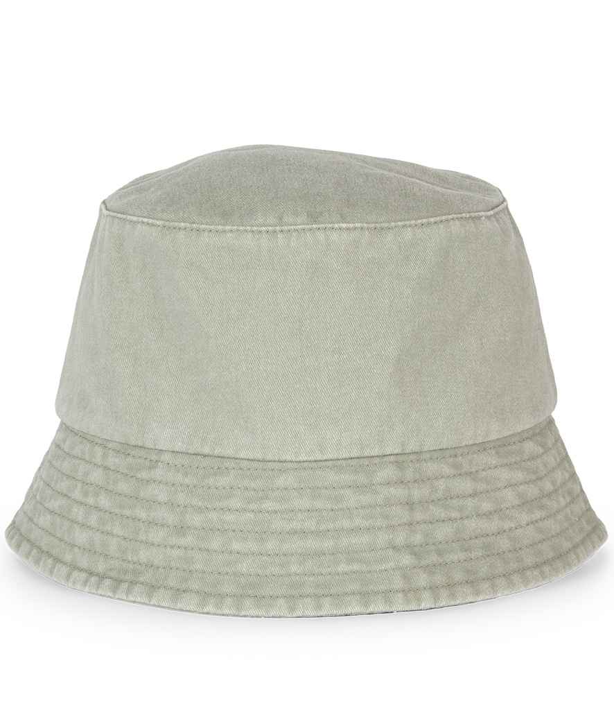 Native Spirit Faded Bucket Hat in Washed Almond Green