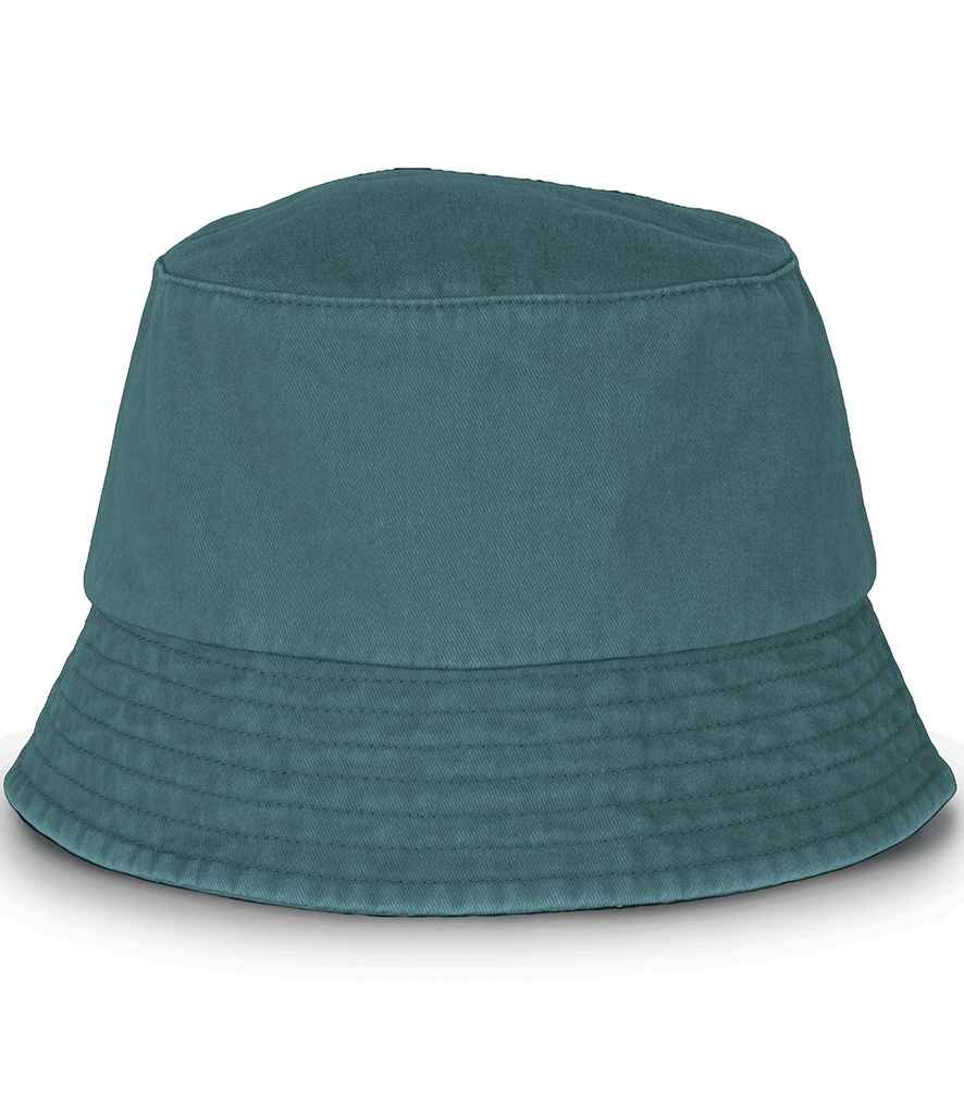 Native Spirit Faded Bucket Hat in Washed Amazon Green