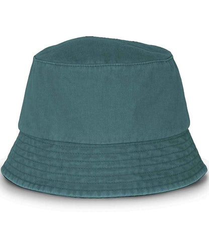 Native Spirit Faded Bucket Hat in Washed Amazon Green