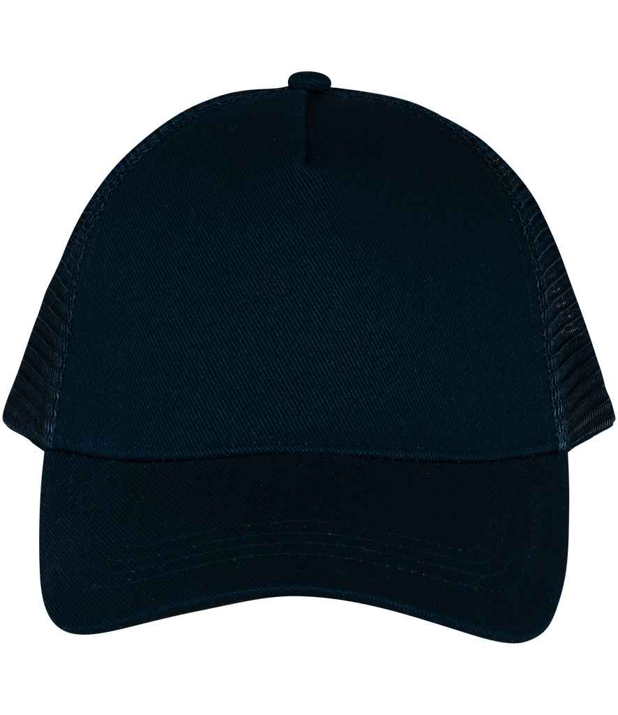 Native Spirit 6 Panel Trucker Cap in Black