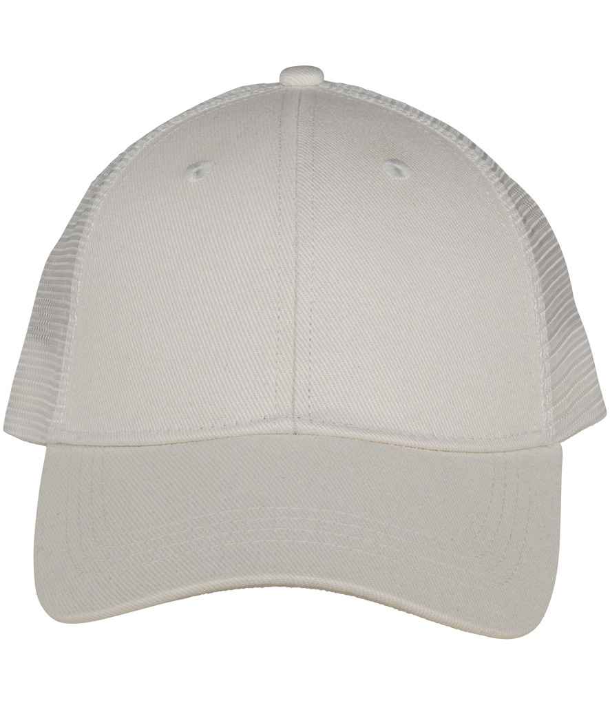 Native Spirit 6 Panel Trucker Cap in Ivory