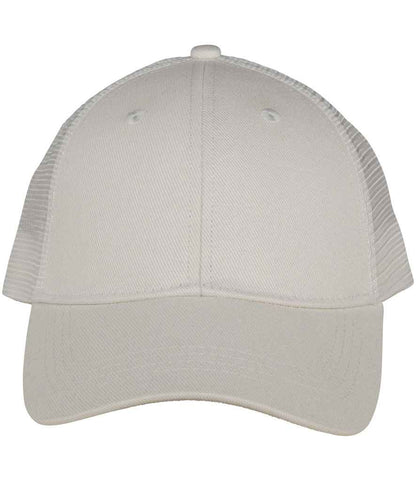 Native Spirit 6 Panel Trucker Cap in Ivory