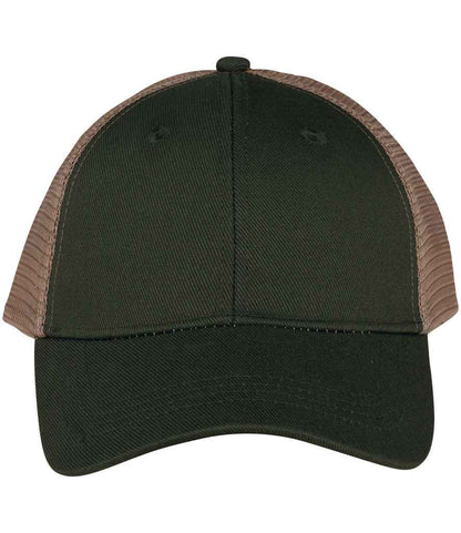 Native Spirit 6 Panel Trucker Cap in Organic Khaki/Beige