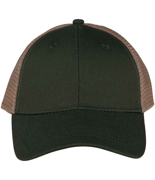Native Spirit 6 Panel Trucker Cap in Organic Khaki/Beige
