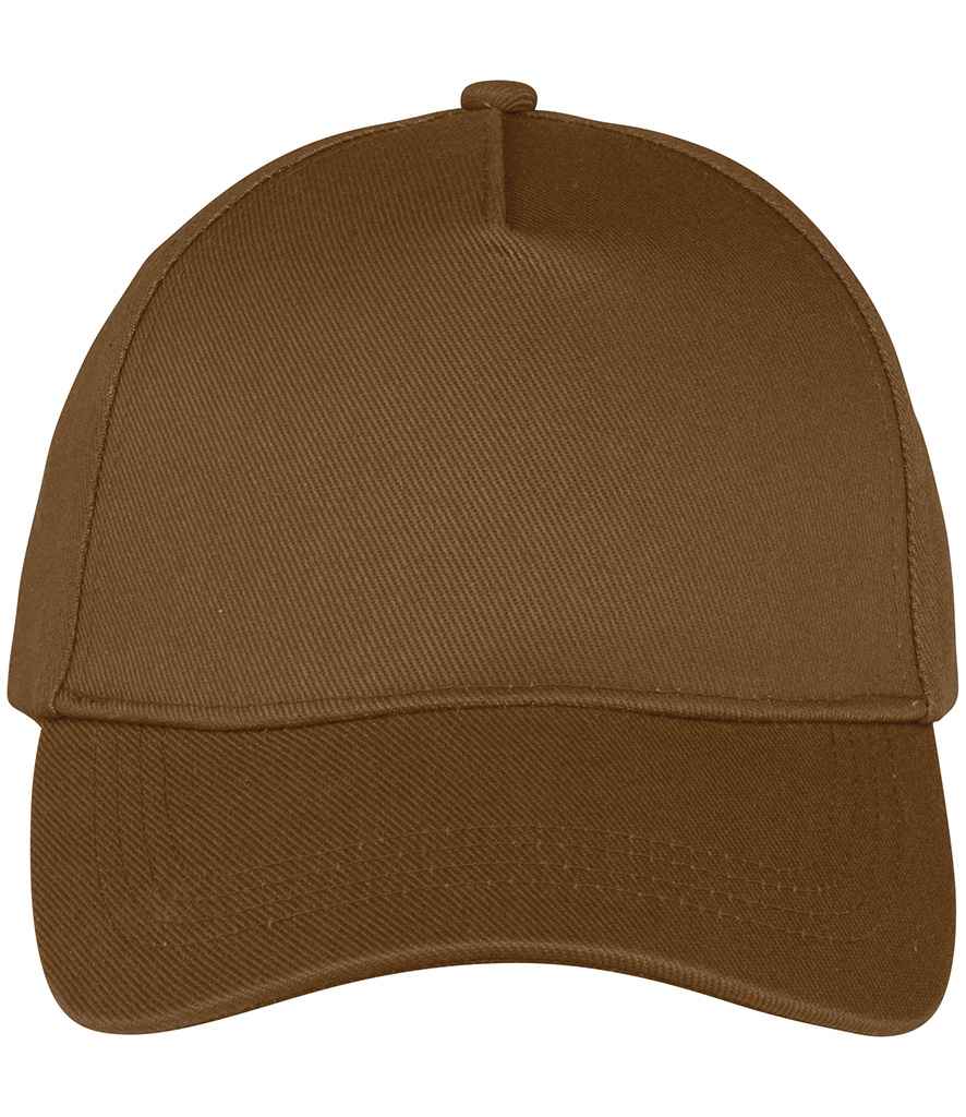 Native Spirit 5 Panel Cap in Dark Camel