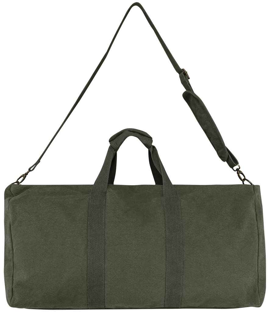 Native Spirit Vintage Travel Bag in Washed Organic Khaki