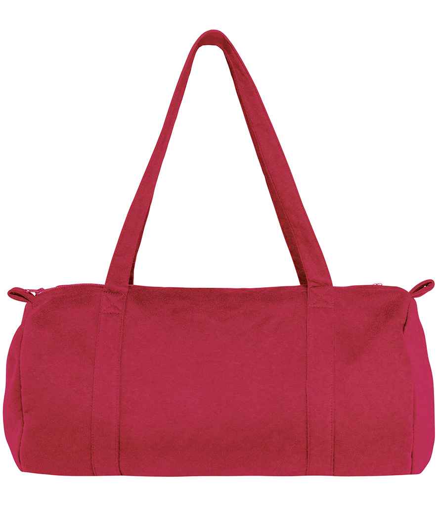 Native Spirit Fleece Duffle Bag in Hibiscus Red
