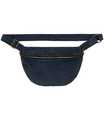Native Spirit Corduroy Faded Waist Bag in Washed Dark Navy