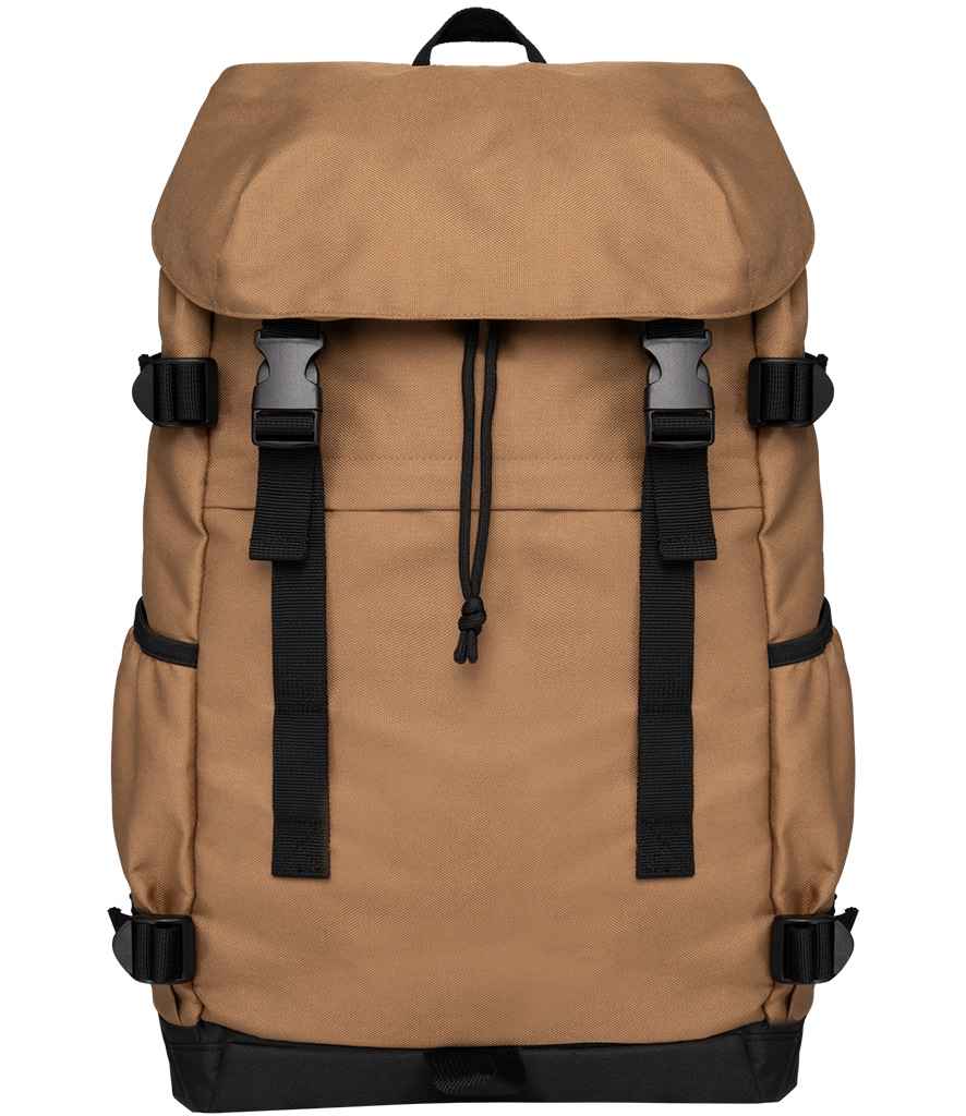 Native Spirit Unisex Backpack in Dark Camel/Black