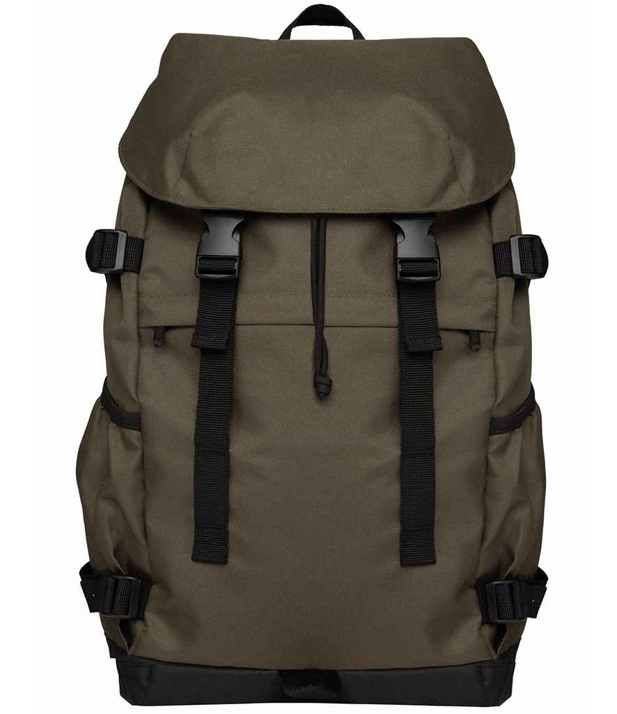 Native Spirit Unisex Backpack in Organic Khaki/Black