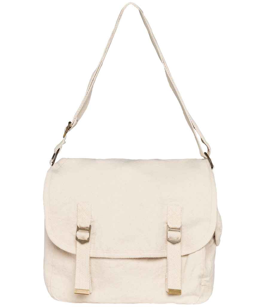 Native Spirit Faded Messenger Bag in Washed Natural