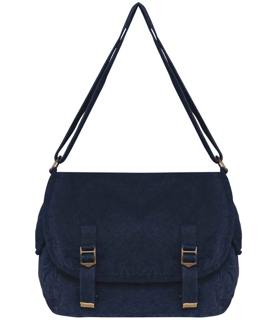 Native Spirit Faded Messenger Bag in Washed Navy