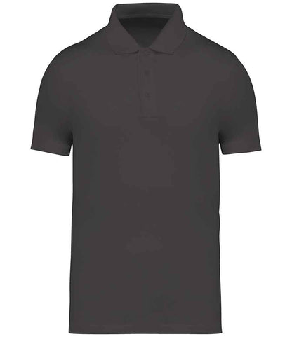 Native Spirit Jersey Polo Shirt in Iron Grey