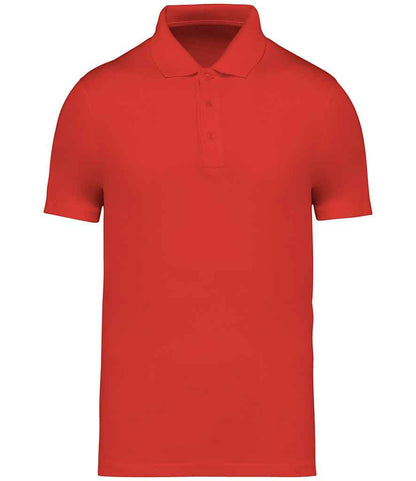 Native Spirit Jersey Polo Shirt in Paprika