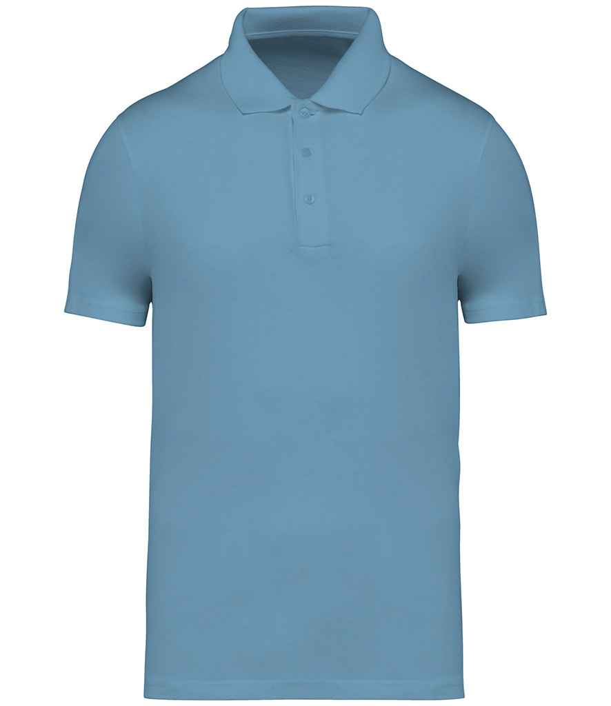 Native Spirit Jersey Polo Shirt in Sea Water