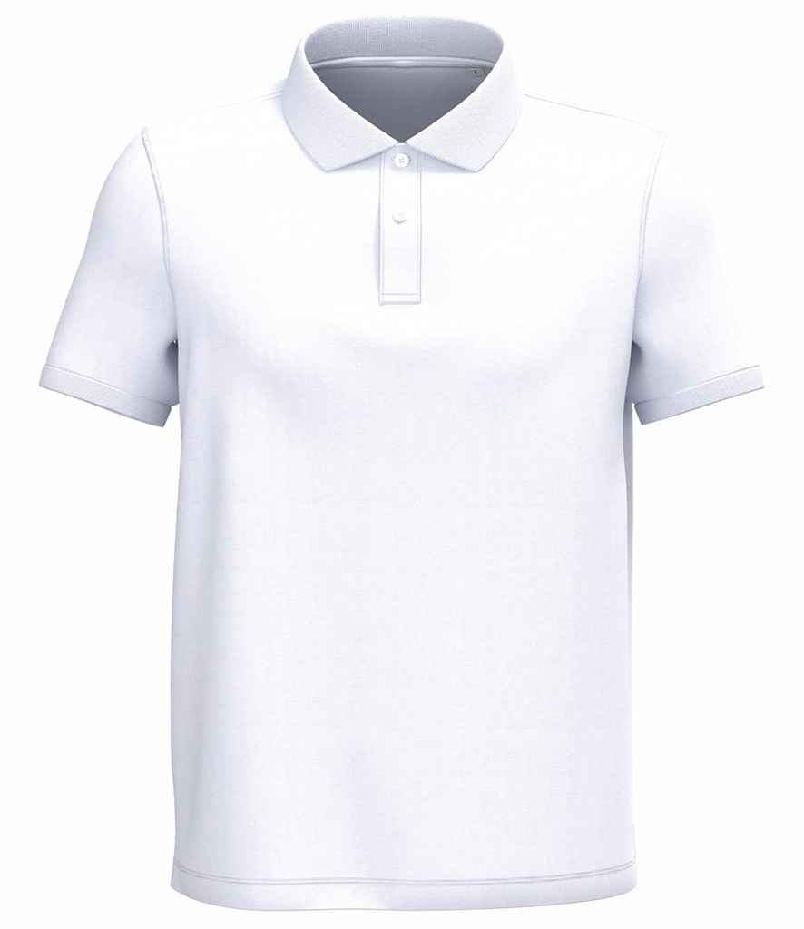 Native Spirit Piqué Polo Shirt in White