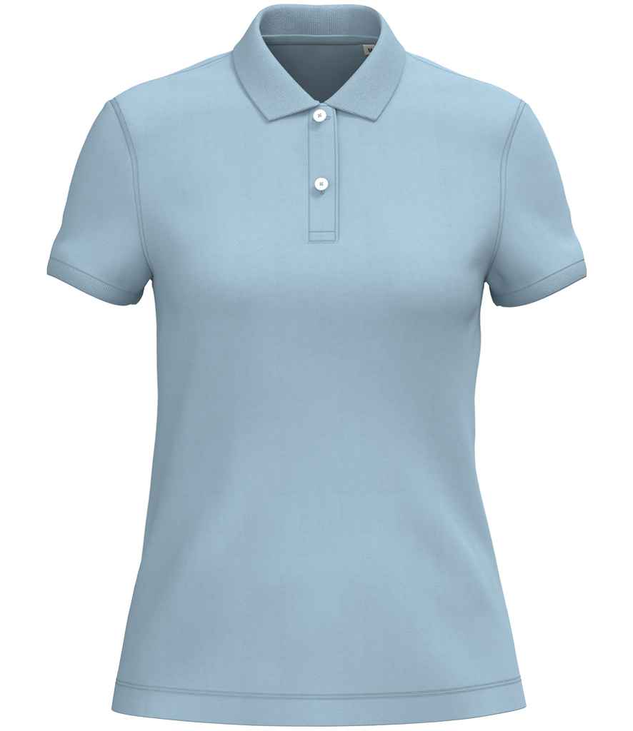 Native Spirit Ladies Piqué Polo Shirt in Aquamarine