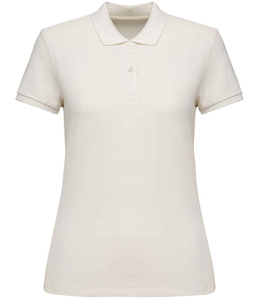 Native Spirit Ladies Piqué Polo Shirt in Ivory