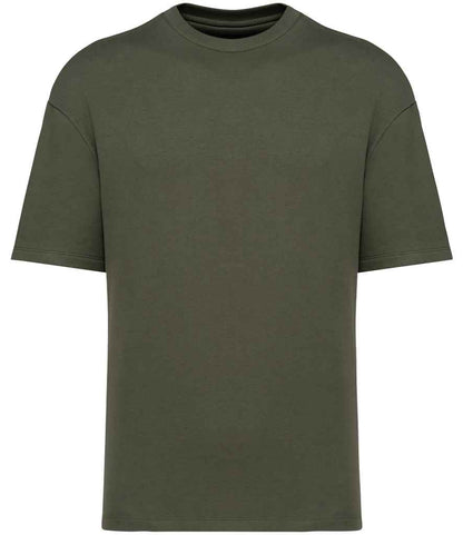 Native Spirit Unisex French Terry T-Shirt in Khaki
