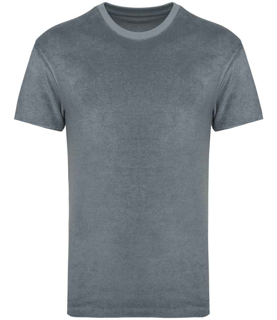 Native Spirit Terry Towel T-Shirt in Mineral Grey