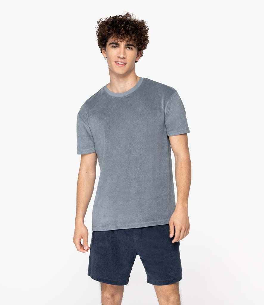Native Spirit Terry Towel T-Shirt - Mineral Grey