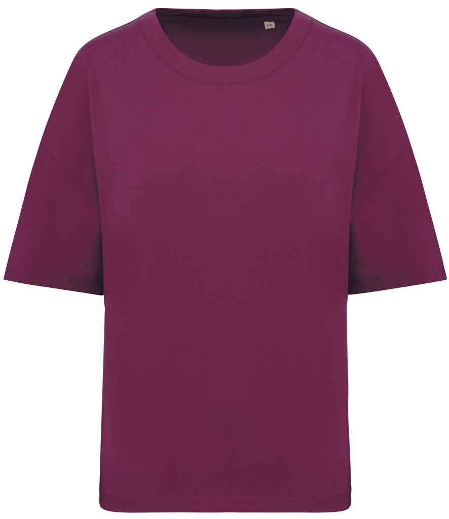 Native Spirit Ladies Oversized T-Shirt in Cherry Purple