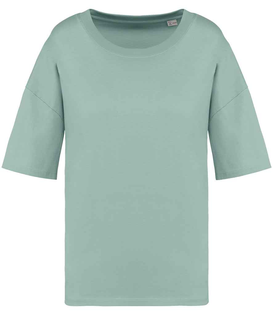 Native Spirit Ladies Oversized T-Shirt in Jade Green