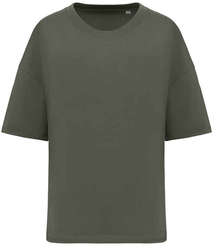 Native Spirit Ladies Oversized T-Shirt in Organic Khaki
