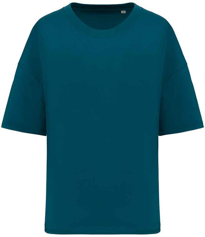 Native Spirit Ladies Oversized T-Shirt in Peacock Green