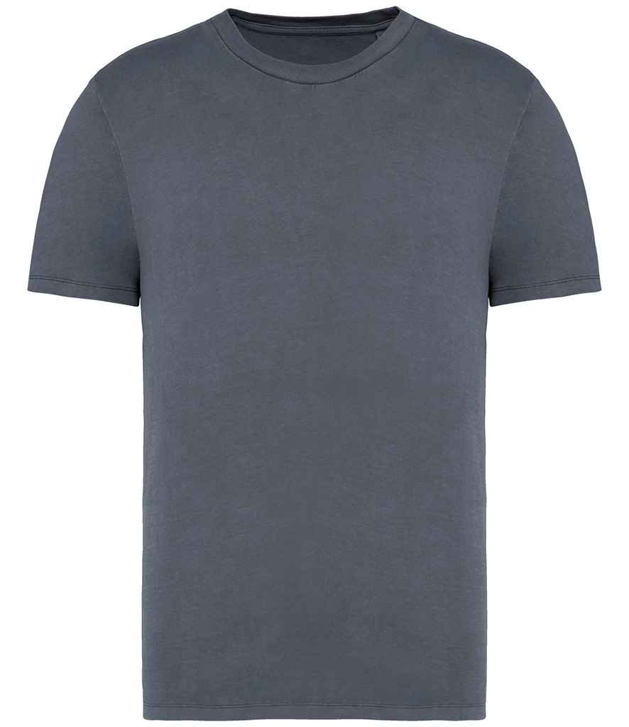 Native Spirit Unisex Faded T-Shirt in Washed Mineral Grey