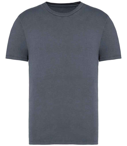 Native Spirit Unisex Faded T-Shirt in Washed Mineral Grey