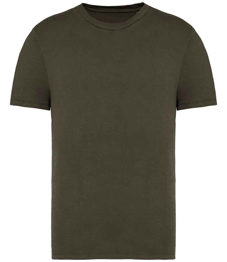Native Spirit Unisex Faded T-Shirt in Washed Organic Khaki