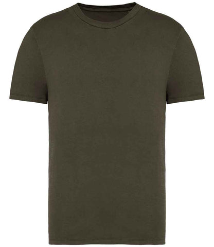 Native Spirit Unisex Faded T-Shirt in Washed Organic Khaki