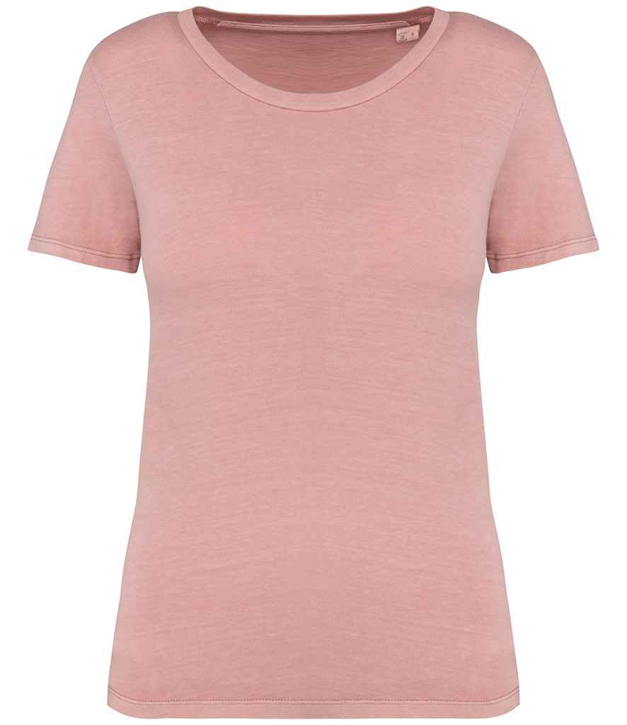 Native Spirit Ladies Faded T-Shirt in Washed Petal Rose