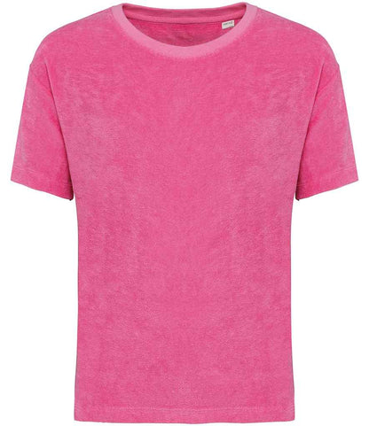 Native Spirit Kids Terry Towel T-Shirt in Candy Rose