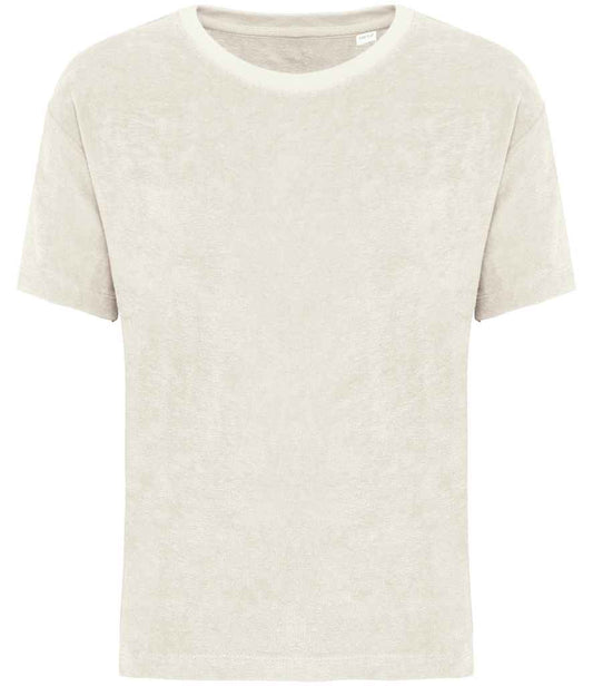 Native Spirit Kids Terry Towel T-Shirt in Ivory