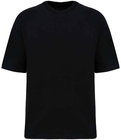 Native Spirit Oversize Washed Effect T-Shirt in Washed Black