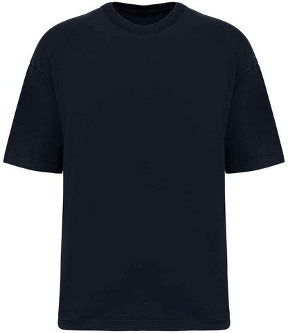 Native Spirit Oversize Washed Effect T-Shirt in Washed Navy