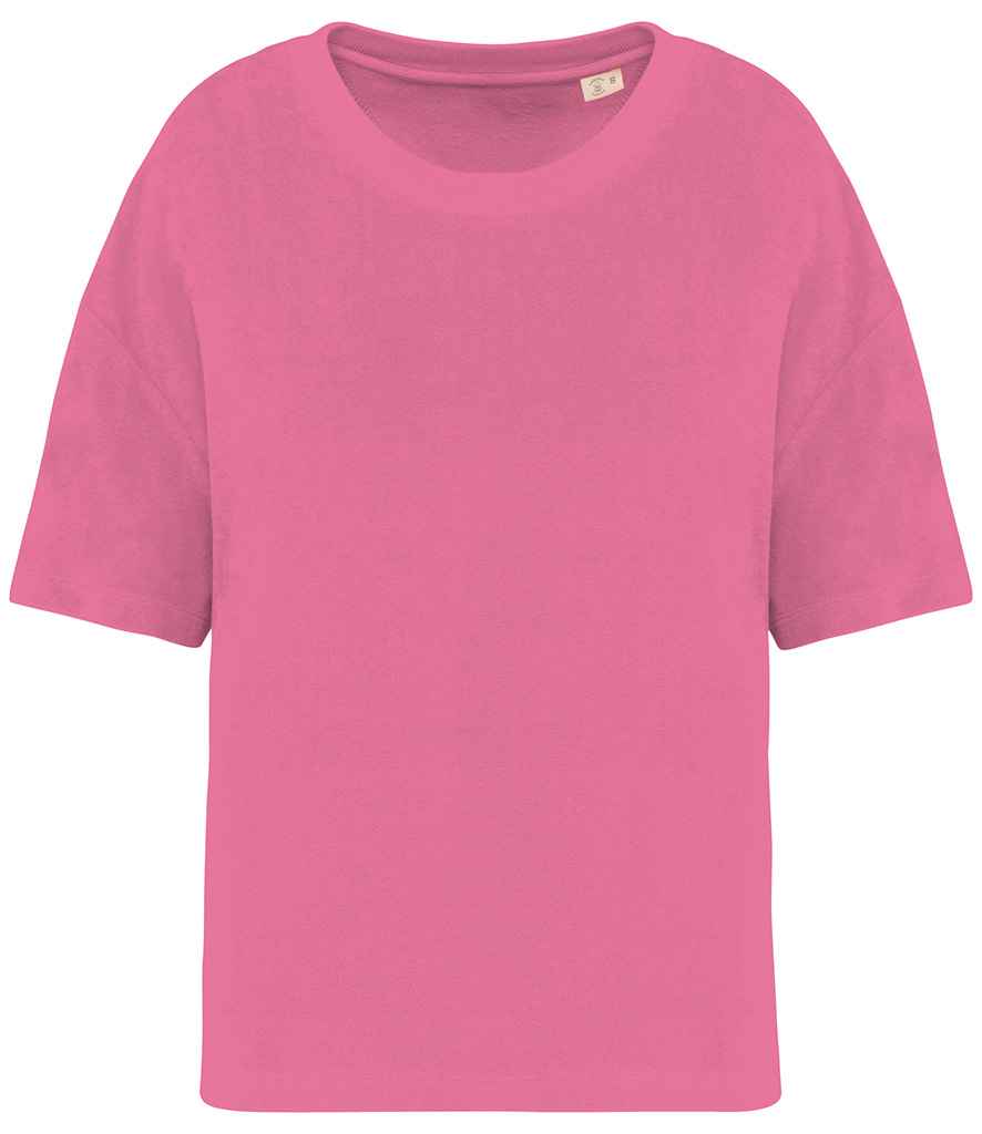 Native Spirit Ladies Terry Towel T-Shirt in Candy Rose
