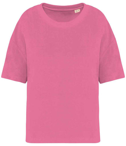 Native Spirit Ladies Terry Towel T-Shirt in Candy Rose