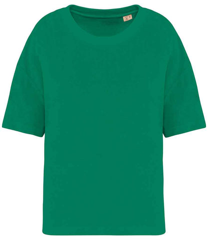 Native Spirit Ladies Terry Towel T-Shirt in Malachite Green