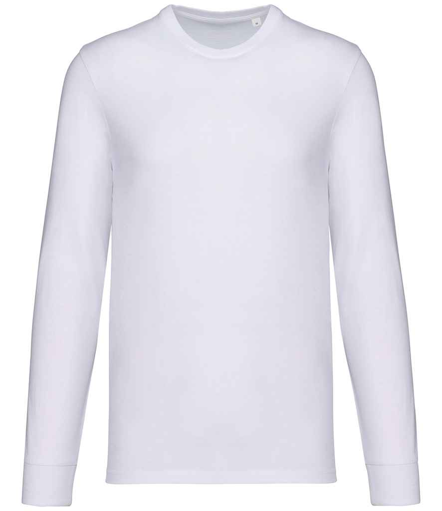 Native Spirit Unisex Crew Neck Long Sleeve T-Shirt in White