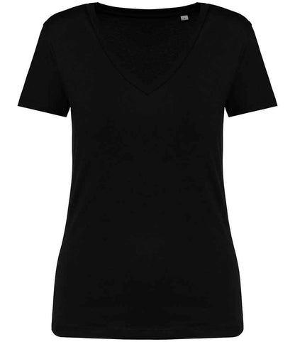 Native Spirit Ladies V Neck T-Shirt in Black