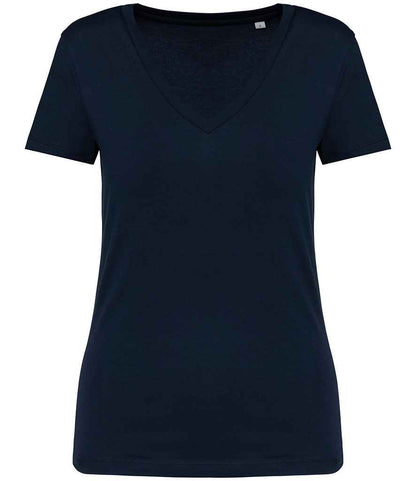 Native Spirit Ladies V Neck T-Shirt in Navy