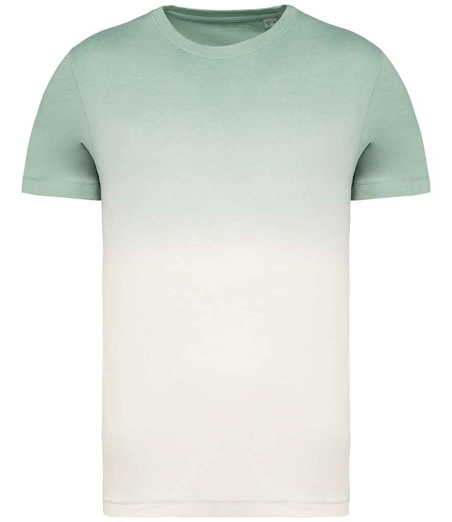 Native Spirit Unisex Dip Dye T-Shirt in Dip Dye Jade Green